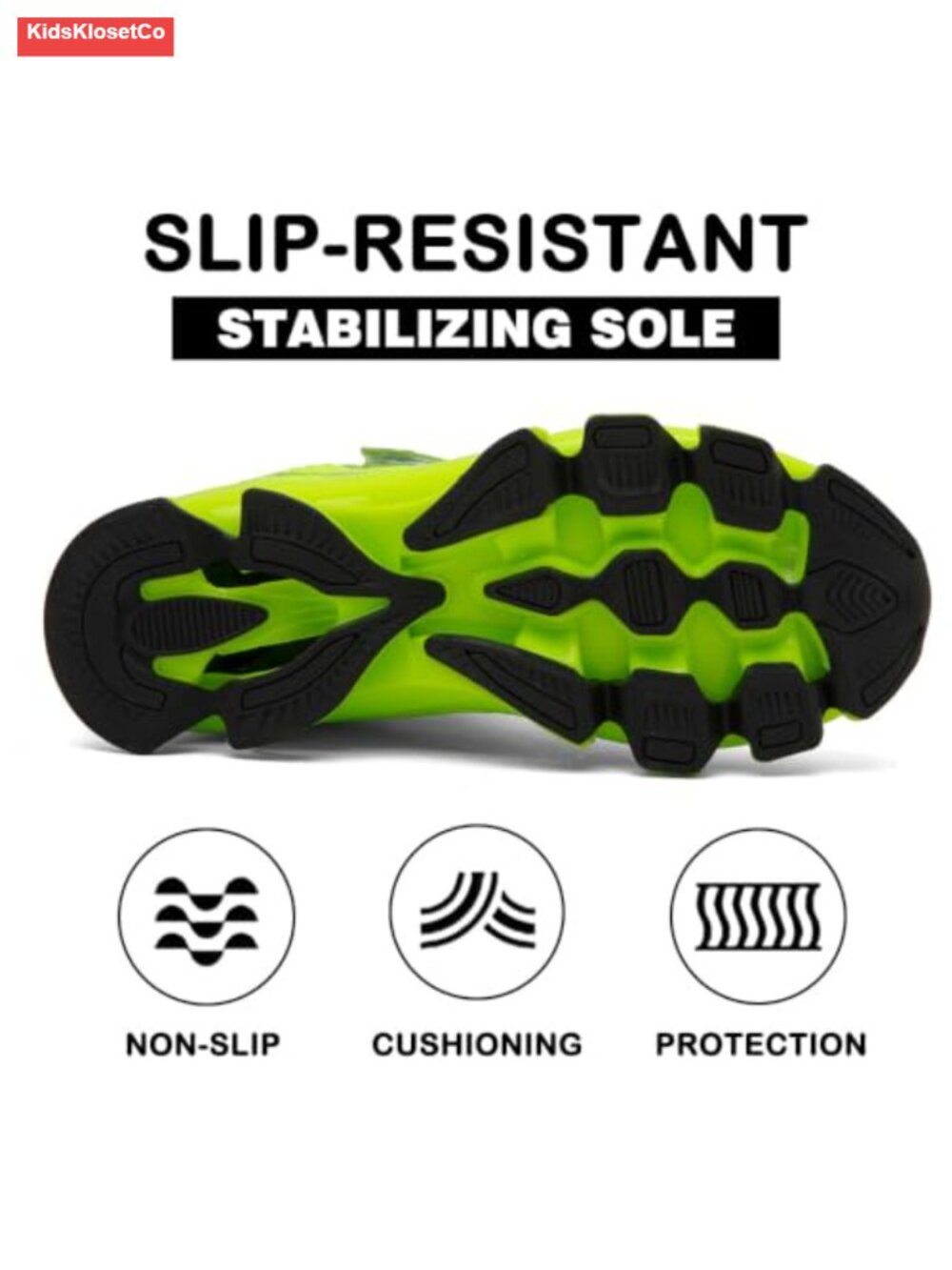 Boys Athletic Running Sneakers Hook-and-Loop Breathable Mesh Sports Shoes - Picture 5 of 6